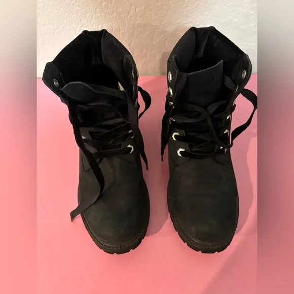 Timberland Black Nubuck Ankle Boots - Picture 7 of 8